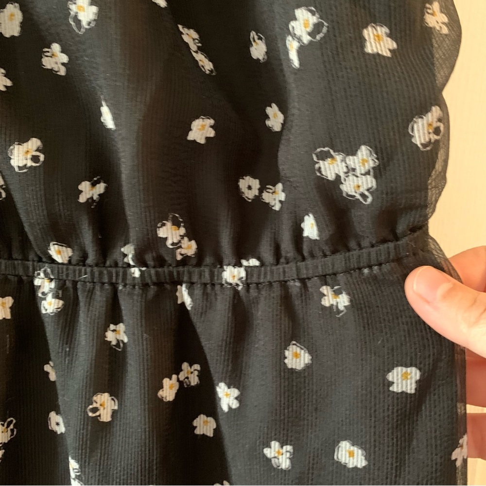 RW&CO Black Floral Fit & Flare Dress XL - Picture 4 of 10
